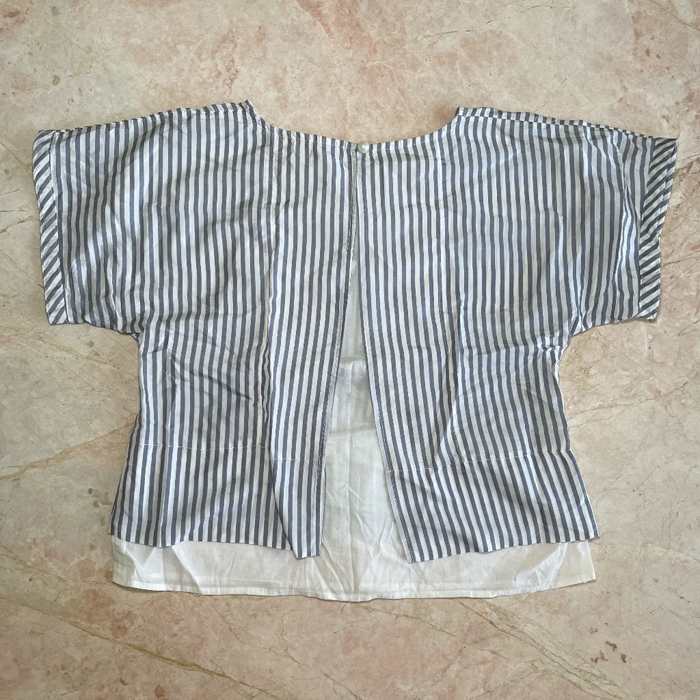 Ewa I Walla  Coastal Flowy Stripped Blouse - Picture 5 of 7